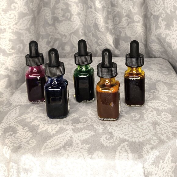 5 - 1/2 oz bottles of vintage Dr Ph Martins radiant concentrated watercolors - Picture 4 of 7